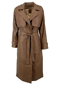 Кожаное пальто Hollert Runa Женское - Фото 1