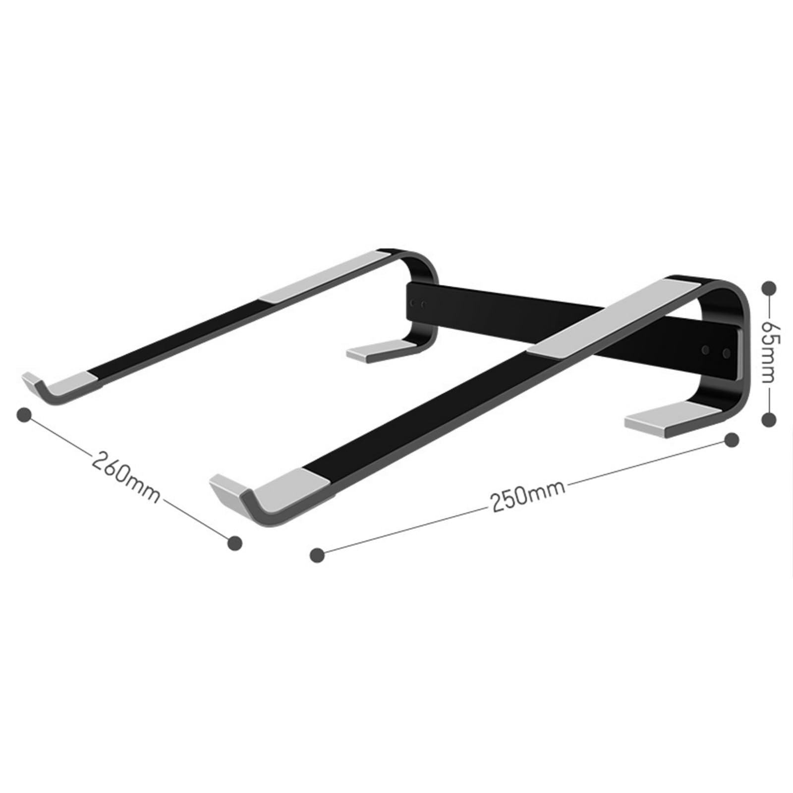 Підставка для ноутбука алюмінієва ергономічна з нековзною силіконовою основою для ноутбуків 25,4-45,7 см, фото №5