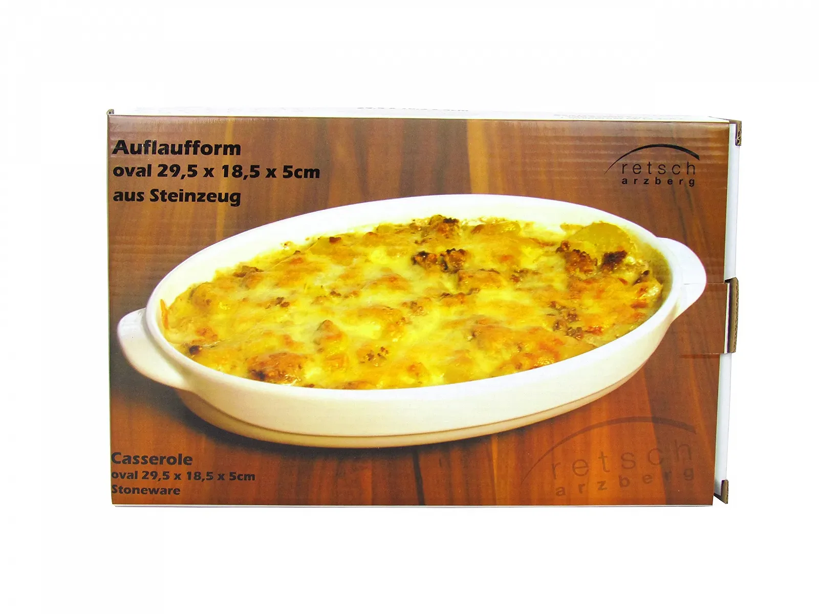 Форма для запекания Retsch Arzberg 29.5 x 18.5 x 5 см керамика белая, фото №2