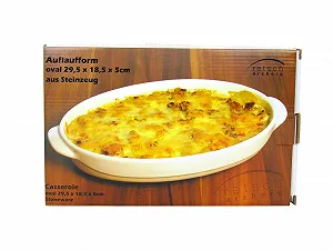 Форма для запекания Retsch Arzberg 29.5 x 18.5 x 5 см керамика белая synthetic.ua - Фото 1