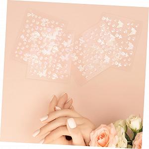 Украшения для ногтей PLAFOPE 4 лепестка, разные дизайны, стразы и жемчуг для творческого маникюра, разные виды, прочные synthetic.ua - Фото 1