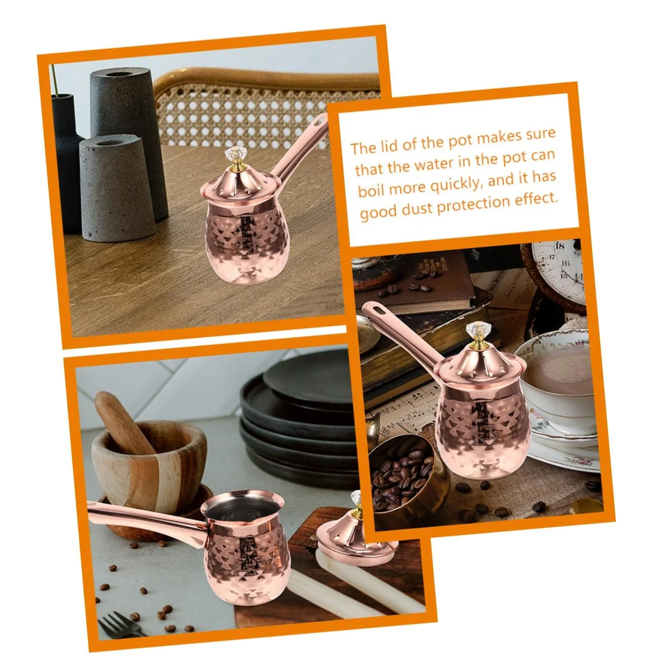 Кавник Молочник Ipetboom з обпаленою ручкою, багатофункціональний глек для кави та підігрівач молока, фото №4 Кавник Молочник Ipetboom з обпаленою ручкою, багатофункціональний глек для кави та підігрівач молока, фото №4