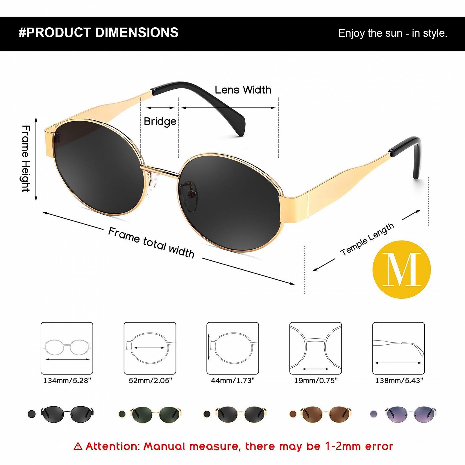 Овальные Солнцезащитные Очки FEISEDY Ретро B0124, фото №5