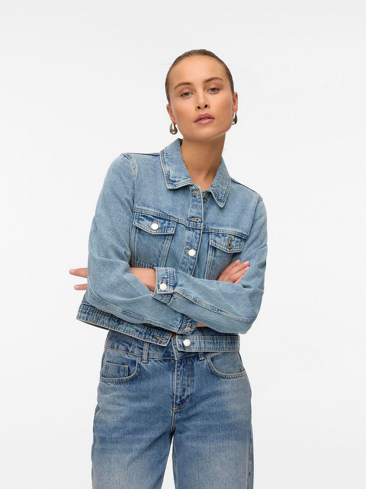 Джинсовая куртка VERO MODA VMJACKIE Джинсовая куртка Женская, фото №3