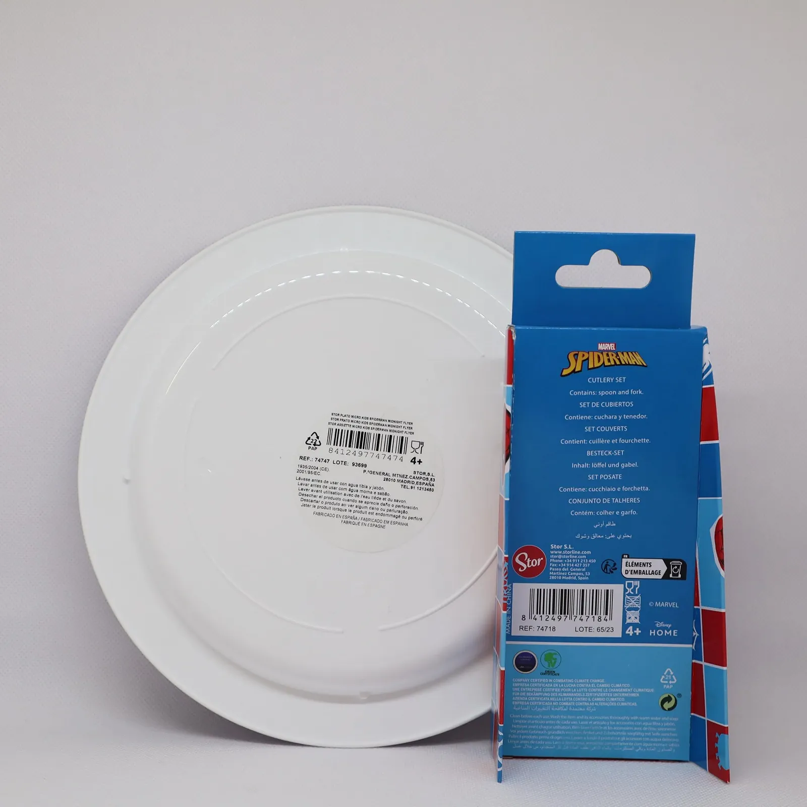 Набор детской посуды Sorrisini Spiderman, фото №5 Набор детской посуды Sorrisini Spiderman, фото №5