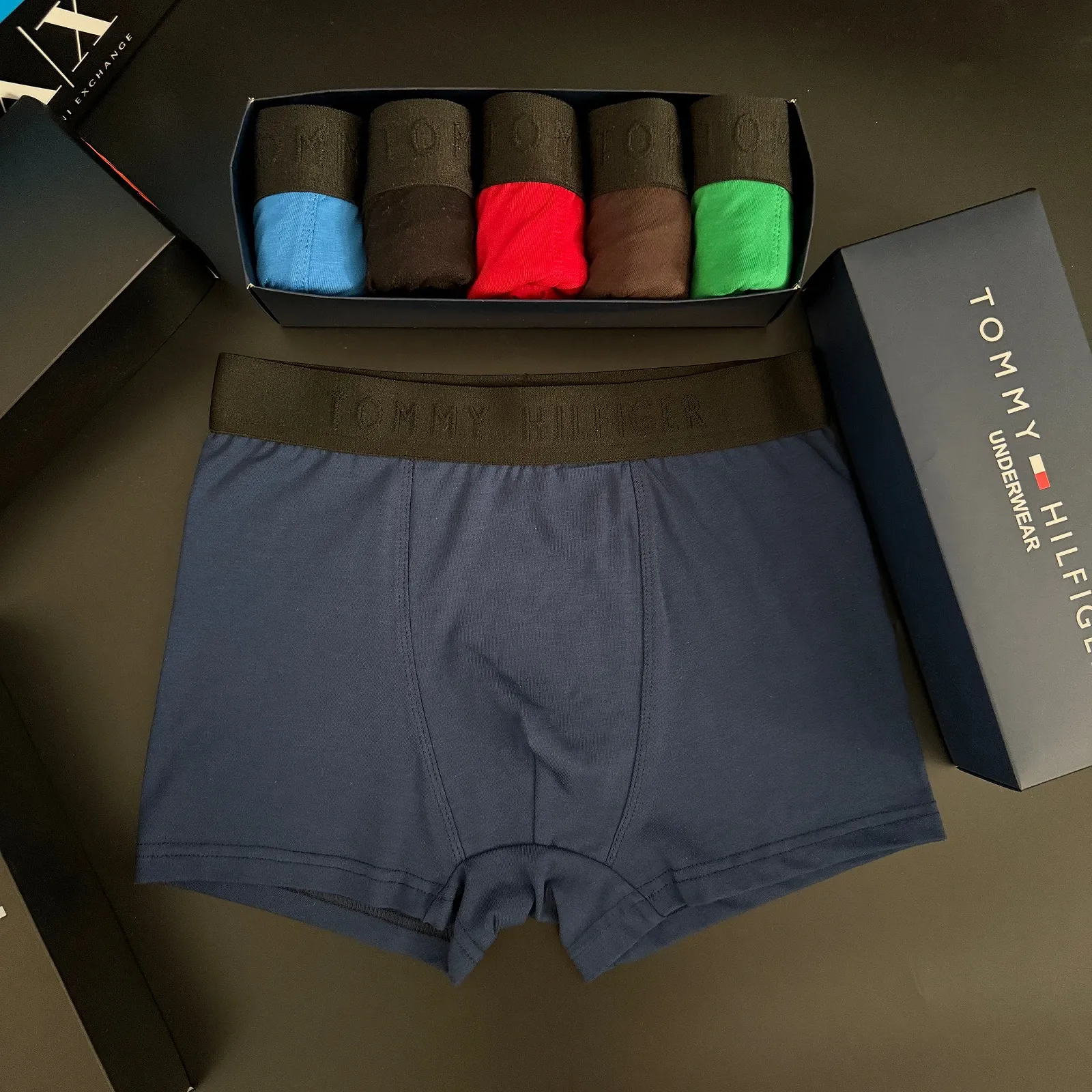 Чоловічі труси боксери комплект Tommy Hilfiger різнокольорові, фото №10