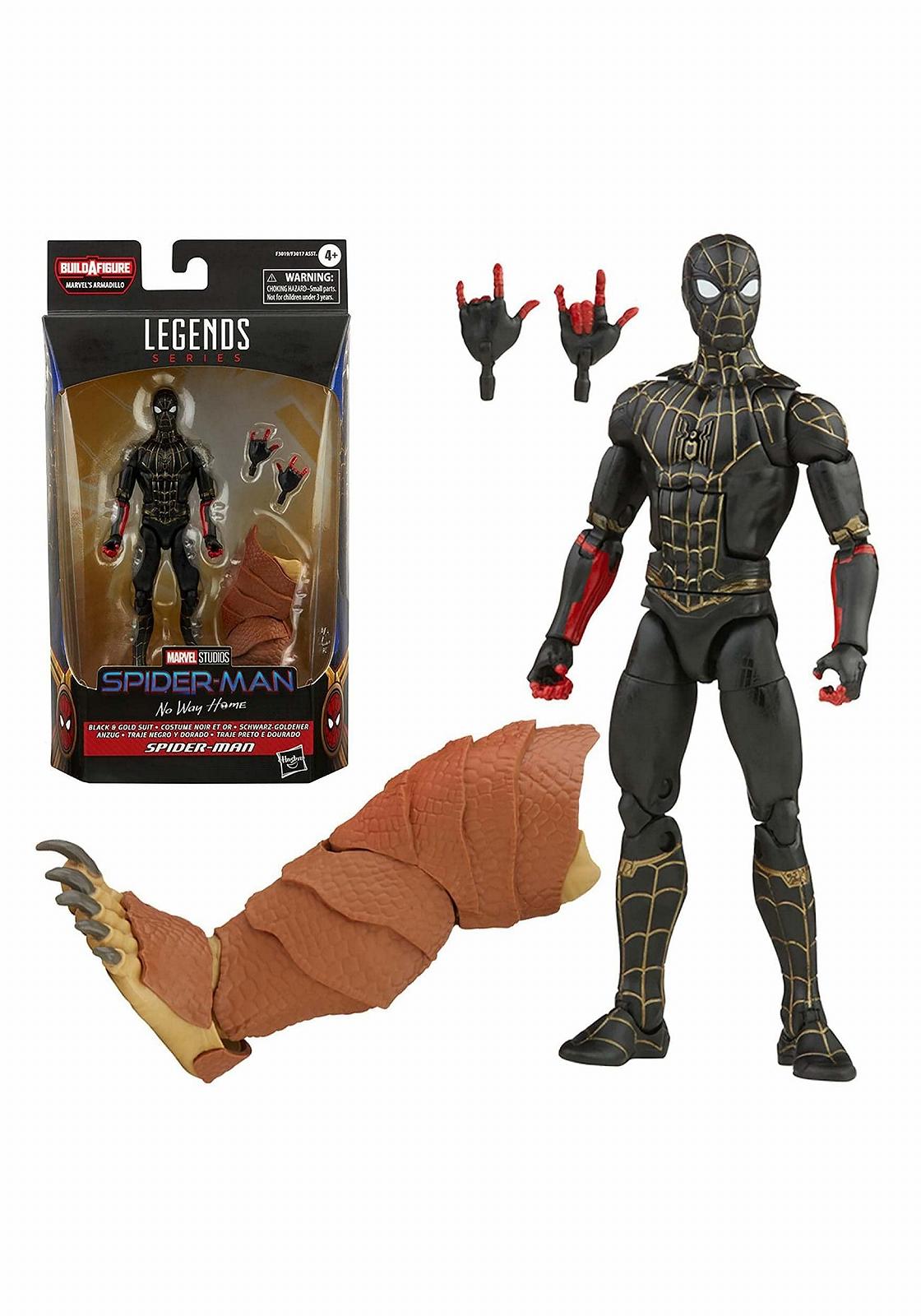 Фігурка Людина-павук Marvel Legends Series Black & Gold Suit Spider-Man 15,24 см, багатоколірна, фото №1