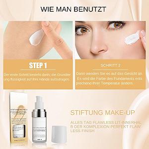 Тональный крем Brightening Liquid Foundation для лица, для контроля жирности, стойкое покрытие, 30 мл, SPF 15 synthetic.ua - Фото 1