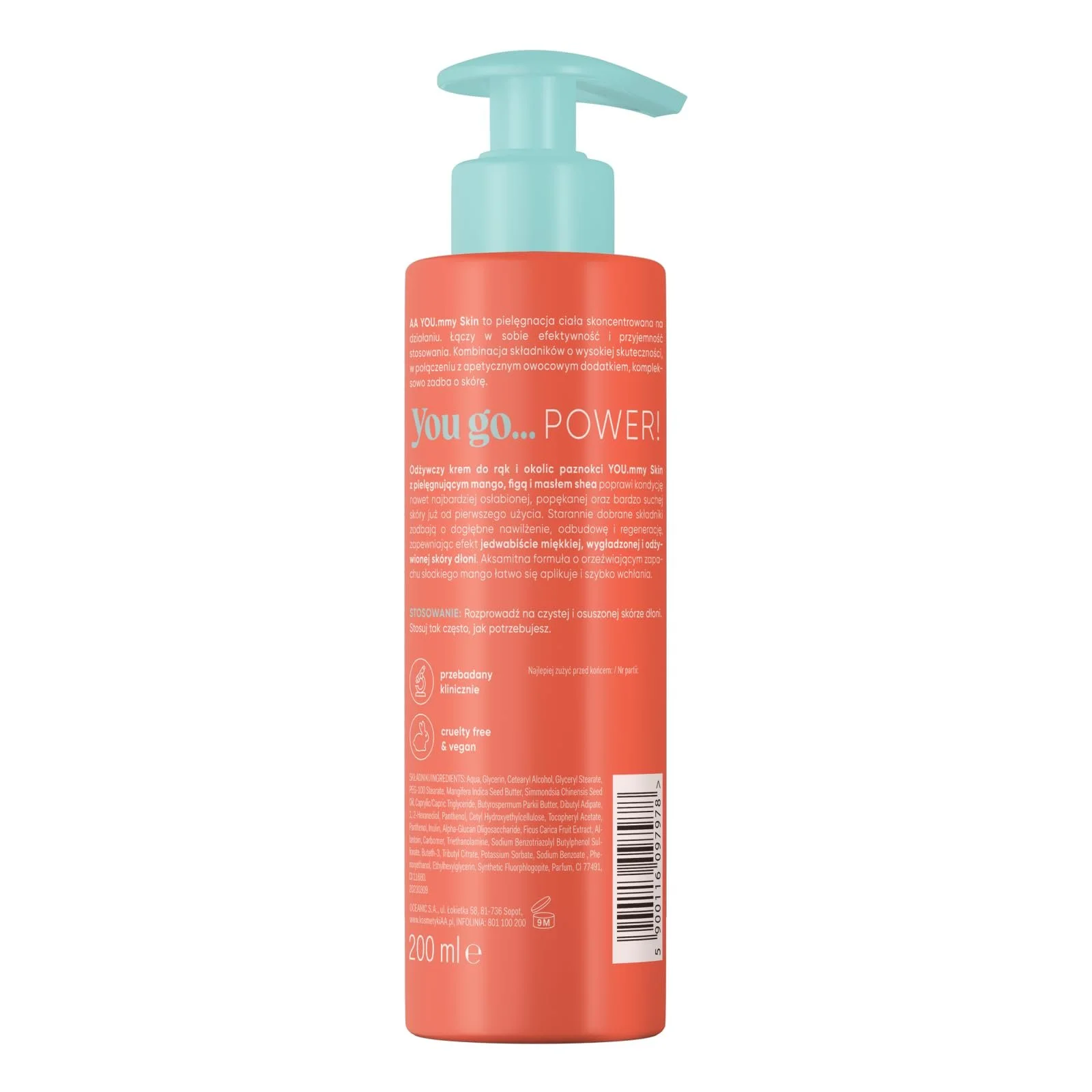 Крем для рук AA YOU.mmy Skin Живильний Mango Power 200 мл, фото №2 Крем для рук AA YOU.mmy Skin Живильний Mango Power 200 мл, фото №2