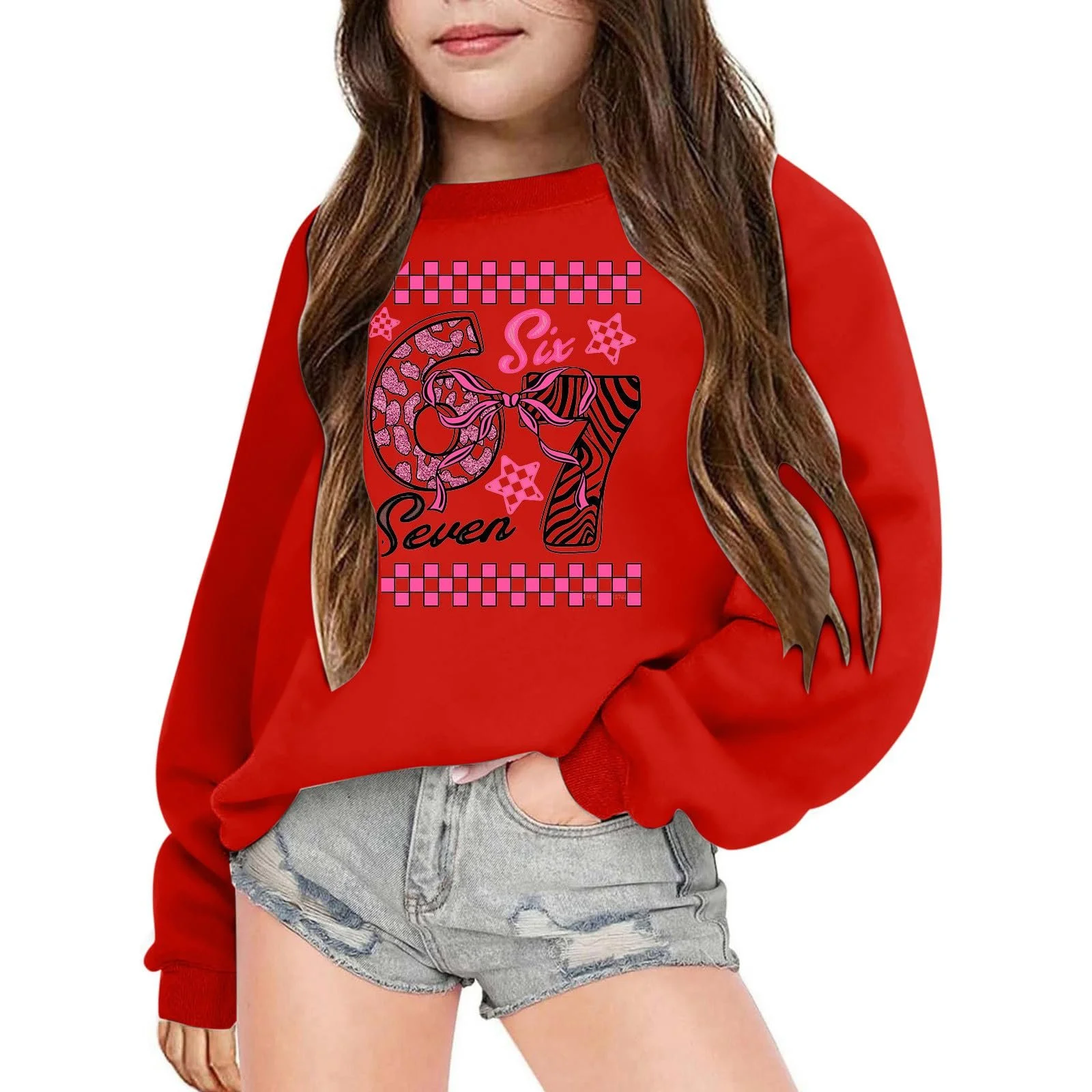 Толстовка для дівчинки з графічним принтом, фото №3