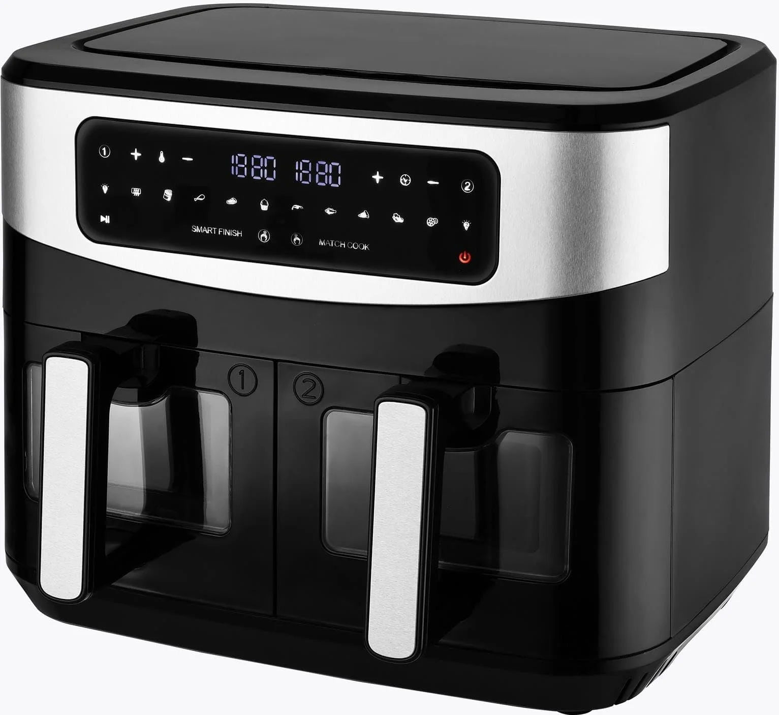 Мультипіч KALORIK AFT 3008 подвійна 10 л 2600 Вт LED-дисплей Чорний/Сріблястий, фото №2 Мультипіч KALORIK AFT 3008 подвійна 10 л 2600 Вт LED-дисплей Чорний/Сріблястий, фото №2