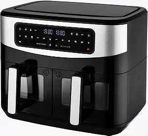 Мультипіч KALORIK AFT 3008 подвійна 10 л 2600 Вт LED-дисплей Чорний/Сріблястий synthetic.ua - Фото 1