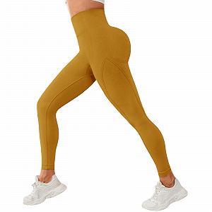 Спортивные Леггинсы Generico, Женские Для Йоги, Леггинсы Push Up, Эластичные ЛеггинсыДля Похудения, Бесшовные Для Тренажерного Зала, Мягкие Большие РазмерыДля Фитнеса, Бега, Пилатеса - Фото 1