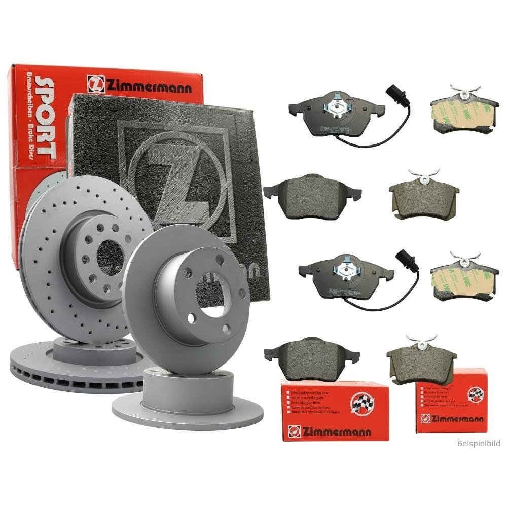 Гальмівний диск ZIMMERMANN FORMULA Z 100.3363.70 для VAG, передня вісь, фото №1