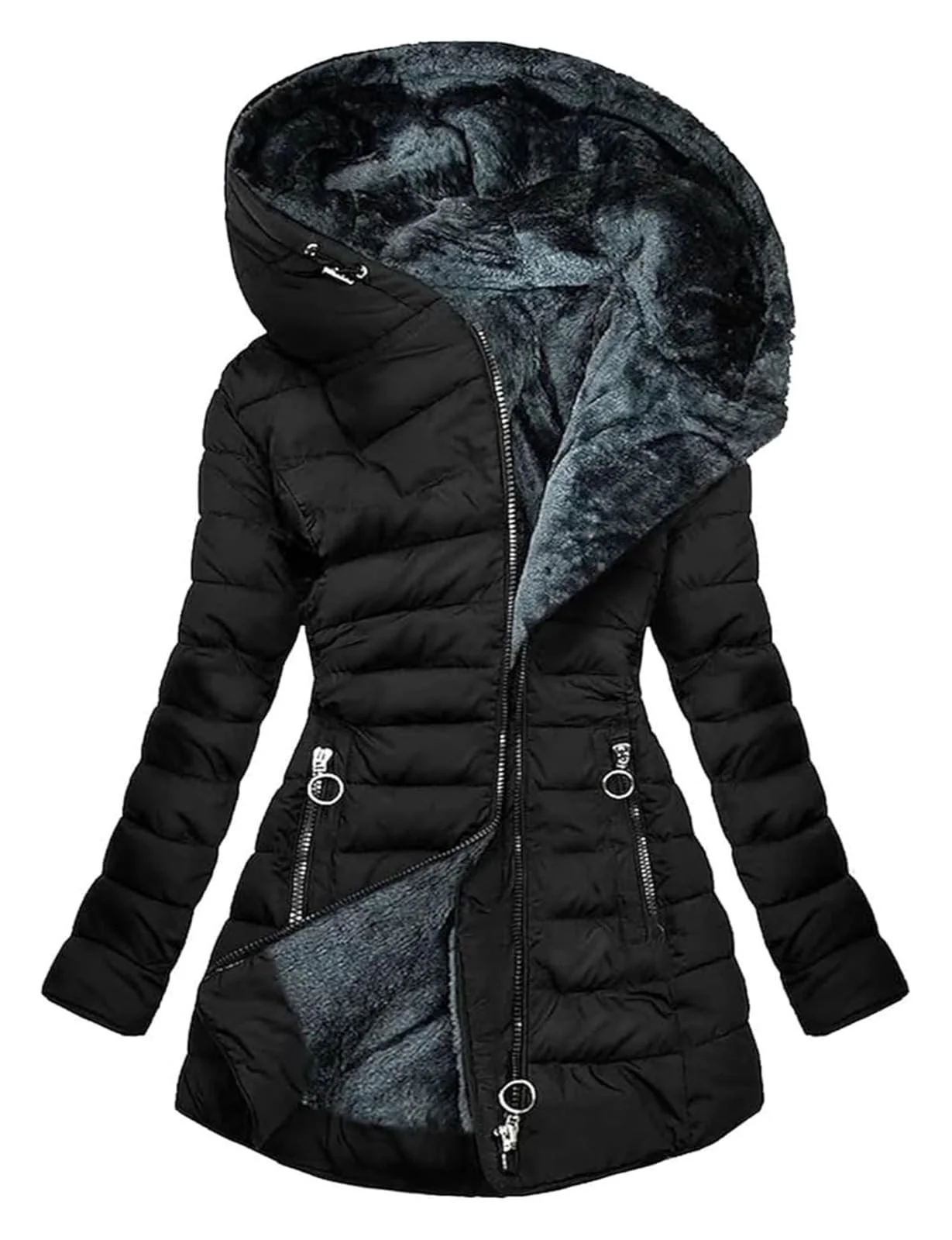 Куртка XUEBIN Зима для женщин с капюшоном, фото №1