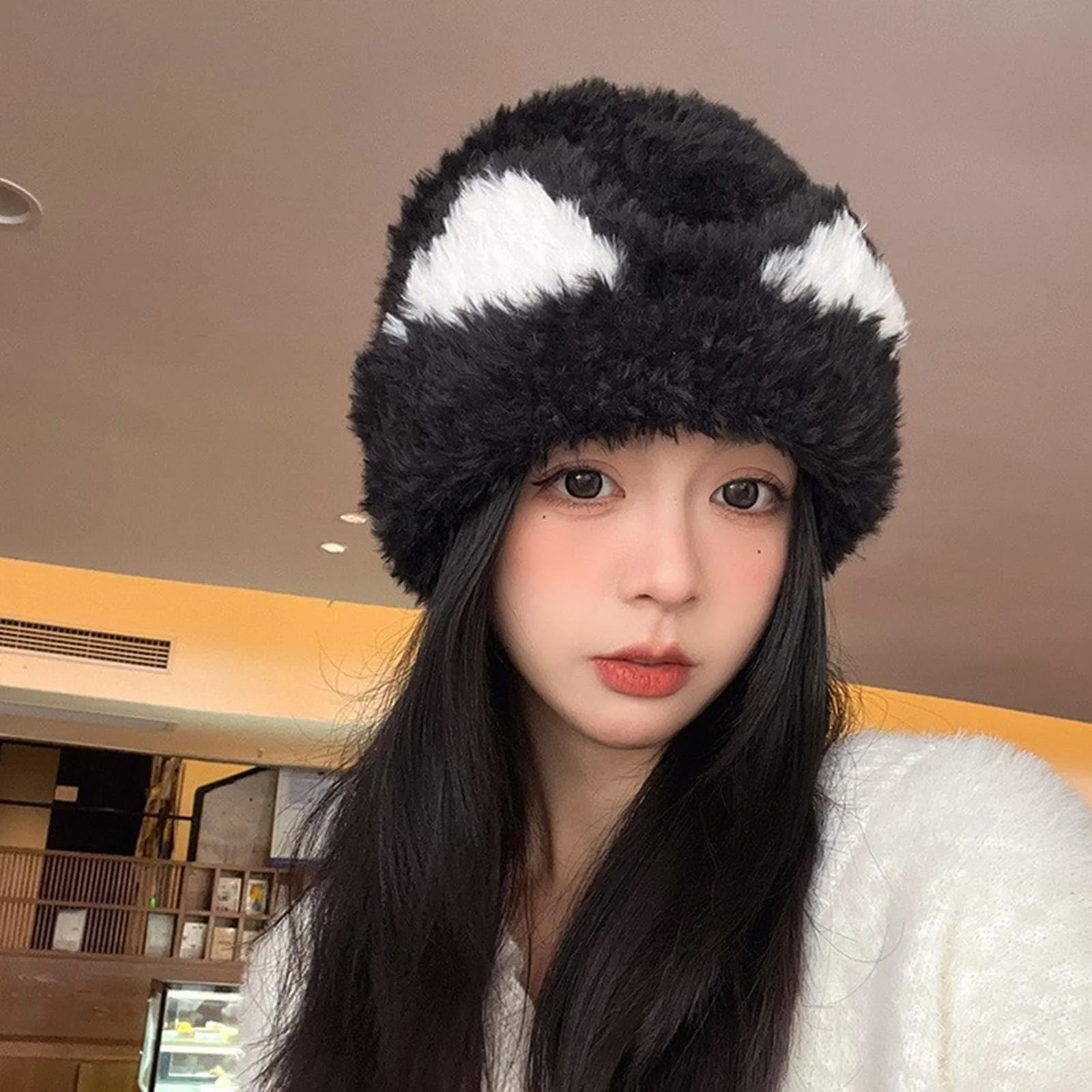 Шапка MHADBKH Без козырька для взрослых, теплая зимняя, фото №9 Шапка MHADBKH Без козырька для взрослых, теплая зимняя, фото №9