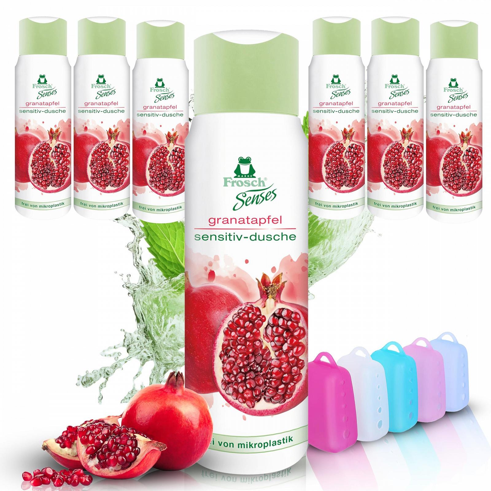 Гель для душу Frosch Senses Pomegranate Sensitive 6 x 300 мл, фото №1 Гель для душу Frosch Senses Pomegranate Sensitive 6 x 300 мл, фото №1