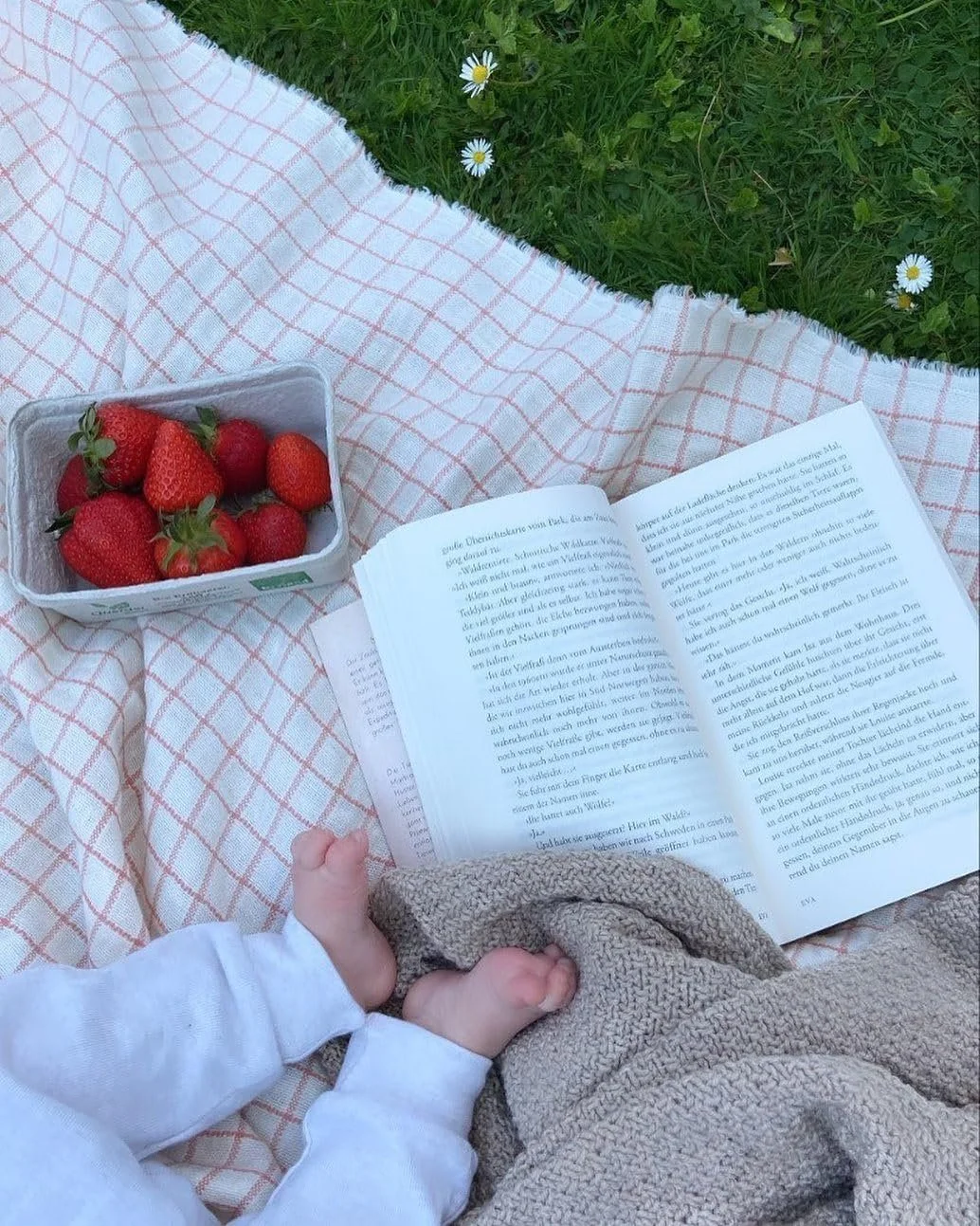 Покривало JOWOLLINA Двостороння клітка Льон Stonewashed (Брудний білий/Рожевий, 148 x 210 см), фото №3