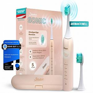 Електрична зубна щітка Silodent Champagne звукова 5 програм Дорожній футляр - Фото 1