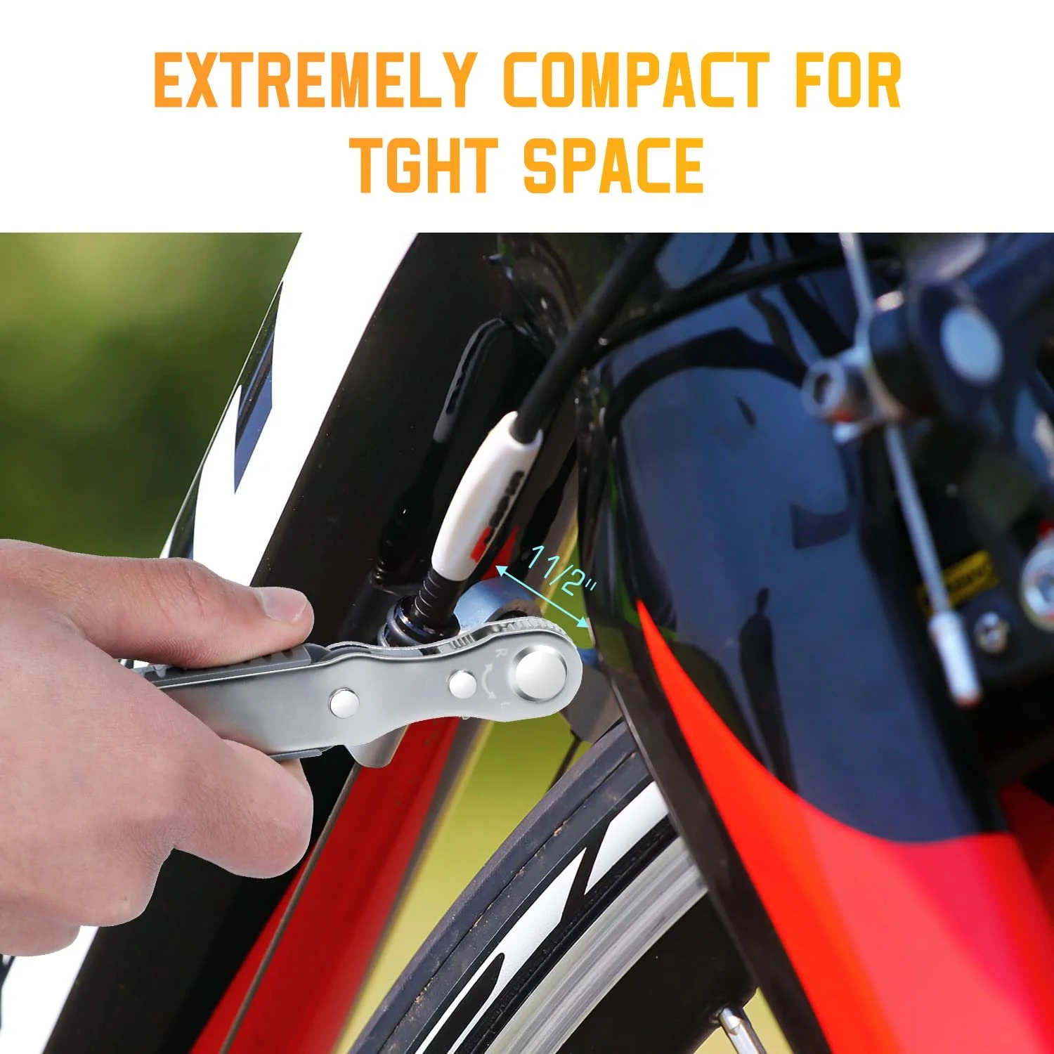 Набір викруток ANBEISTEE Mini Ratchet 1/4 Inch Tight Range High Torque з реверсивною рукояткою під кутом 90 градусів та 4 многофункційними свердлами, фото №6 Набір викруток ANBEISTEE Mini Ratchet 1/4 Inch Tight Range High Torque з реверсивною рукояткою під кутом 90 градусів та 4 многофункційними свердлами, фото №6