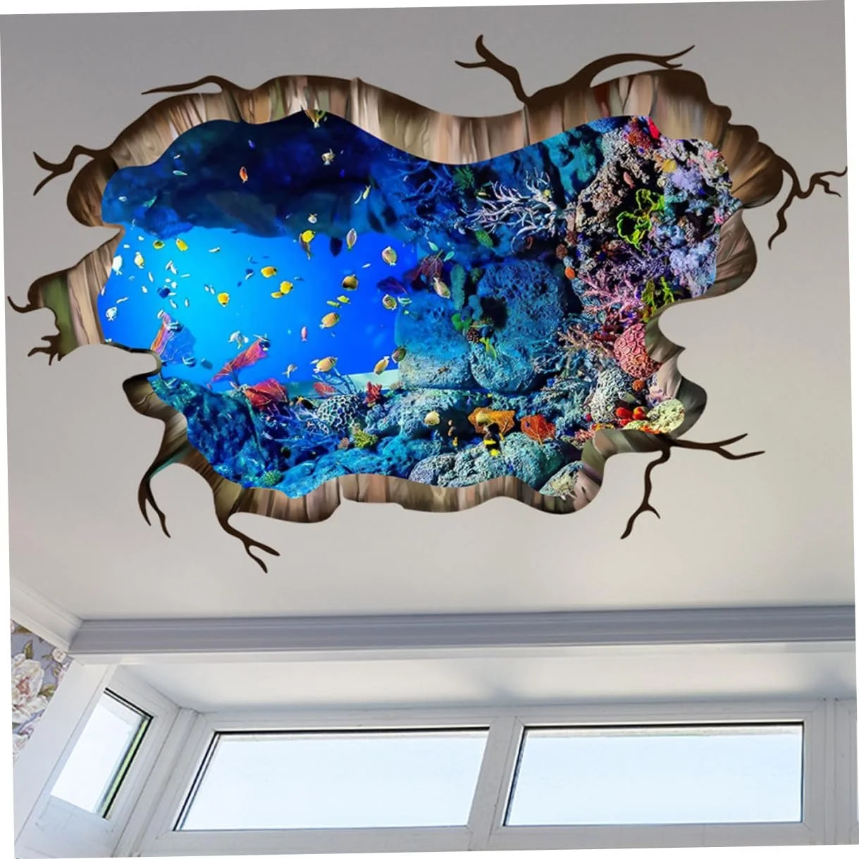 Наклейка на стену Veemoon Океан 3D Морские обитатели ПВХ Самоклеящаяся, фото №3 Наклейка на стену Veemoon Океан 3D Морские обитатели ПВХ Самоклеящаяся, фото №3