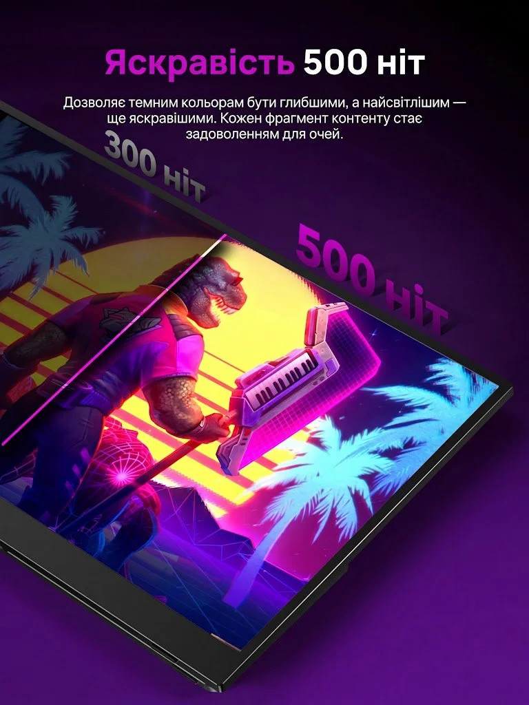 Монітор портативний 17.3" UPERFECT 4K IPS 60 Гц, фото №4