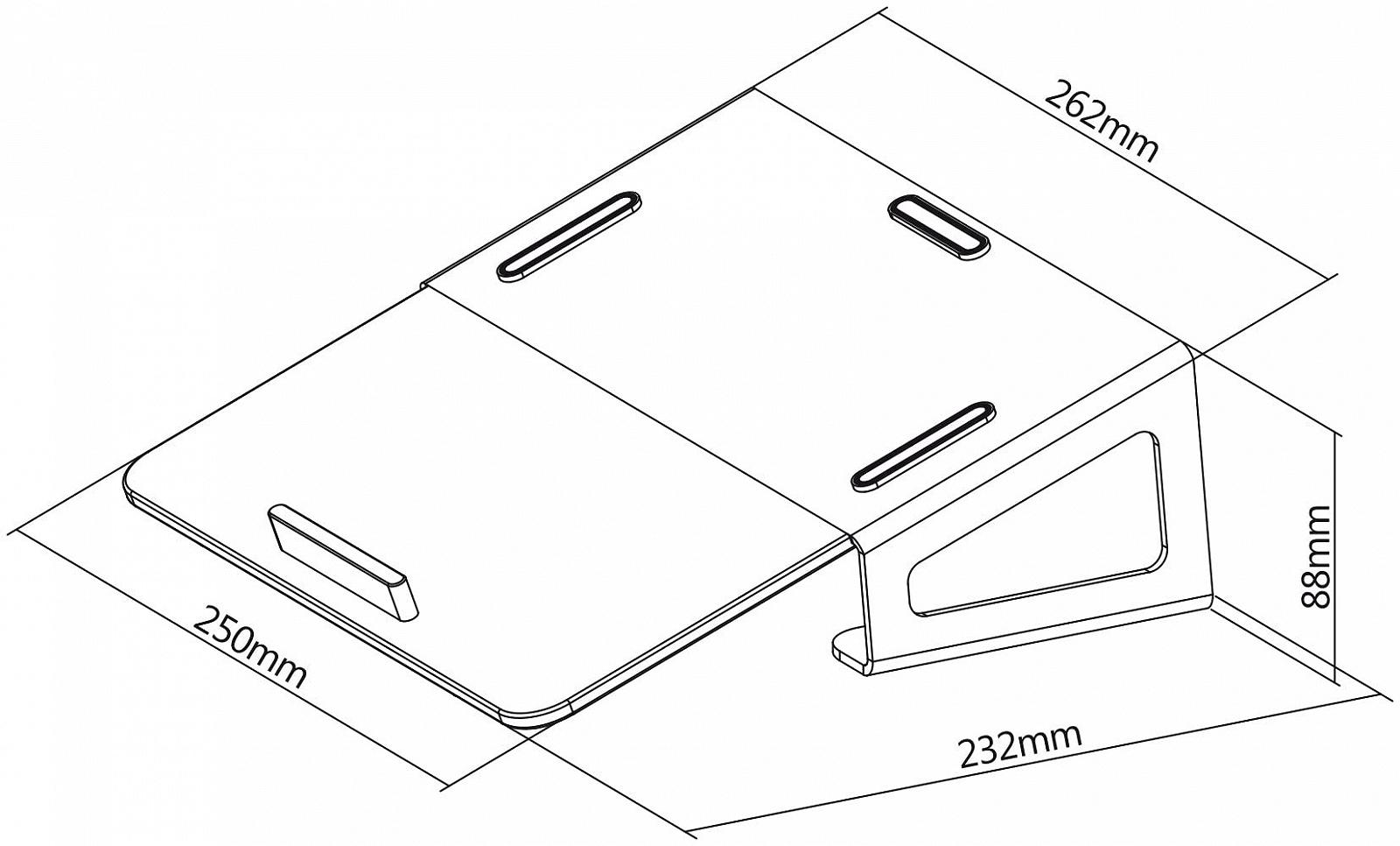 Підставка для ноутбука myWall HT16L, ергономічна сумісна з ноутбуками 11-17 дюймів, вентильована, фото №6
