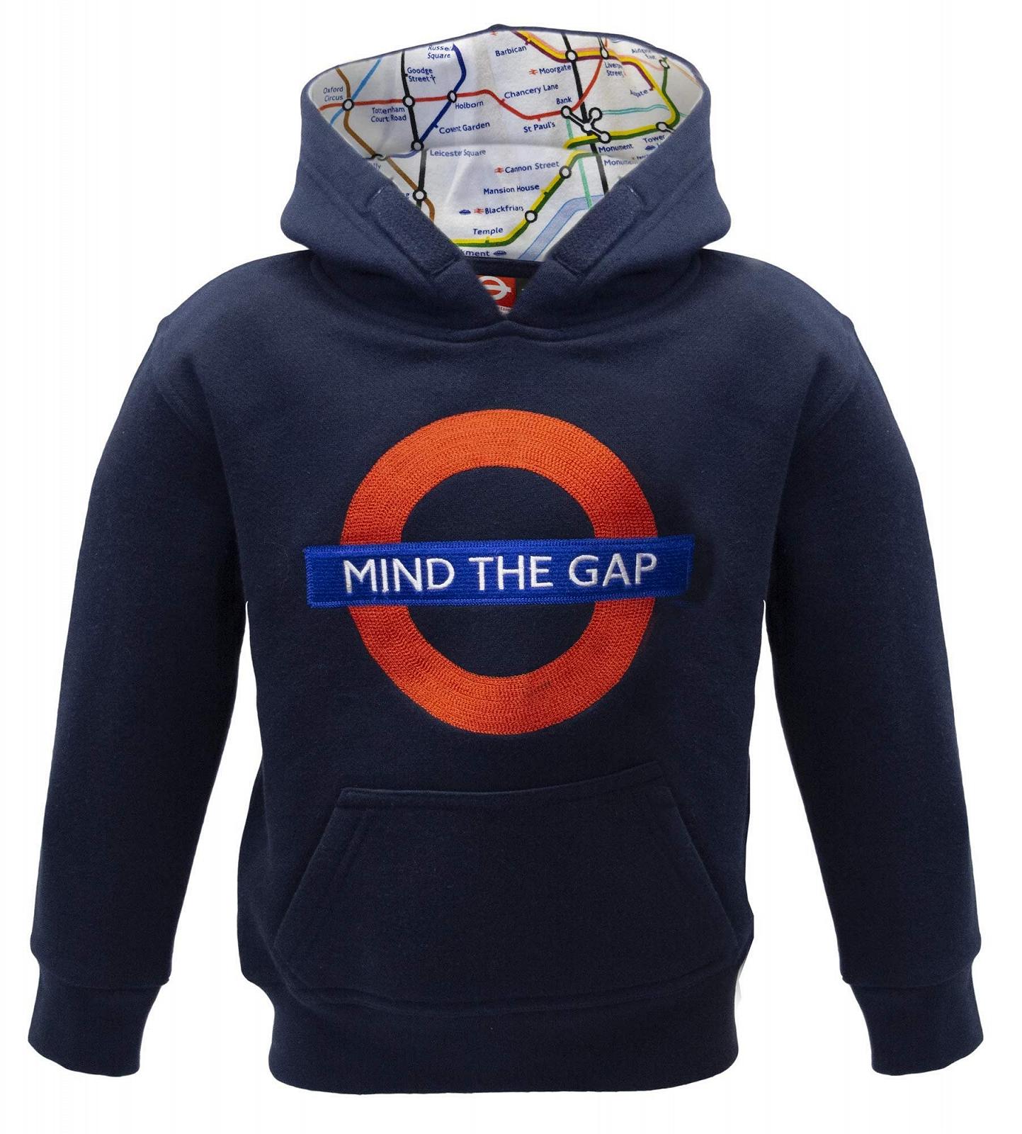Худи TFL 129K Детское вышитое Mind The Gap Темно-синее, фото №2