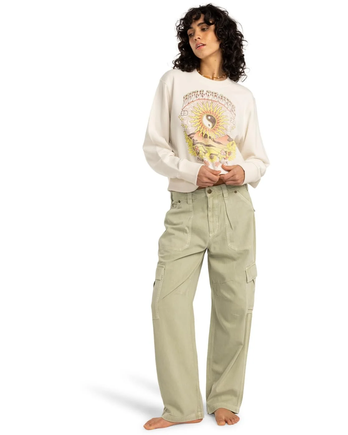 Женская флисовая толстовка Billabong Balanced Out Screen (1 шт. в упаковке), фото №3