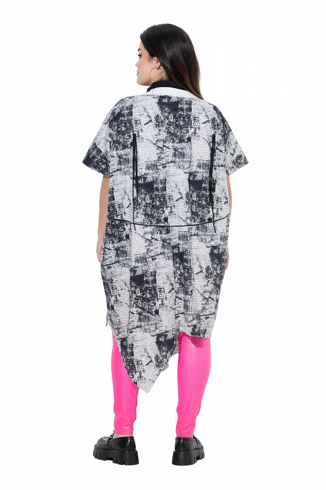 Куртка Angel of Style больших размеров Plus Size, удлиненный прямой крой, с принтом 838531, фото №2