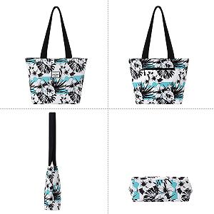 Сумка HAWEE жіноча на плече, повсякденна, велика, водонепроникна, з квітковим візерунком, біла synthetic.ua - Фото 1