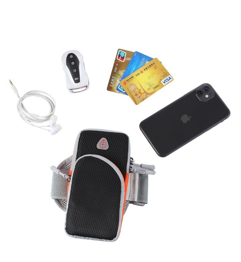 Cумка для бега на руку с 2 карманами Psheko 19х9.5 см Черная, фото №5 Cумка для бега на руку с 2 карманами Psheko 19х9.5 см Черная, фото №5