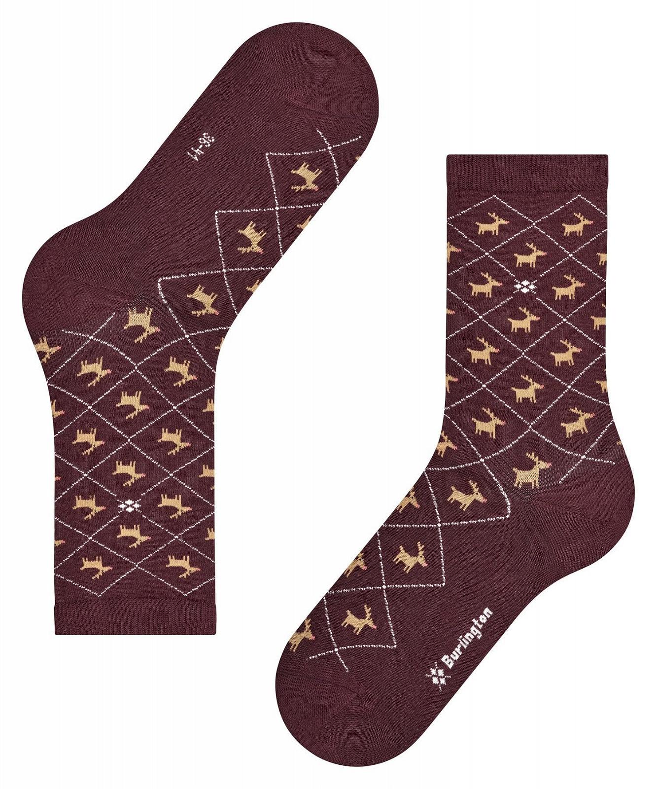 Носки Burlington Женские Рождественские Узорные Дышащие Хлопковые 1 Пара, фото №5