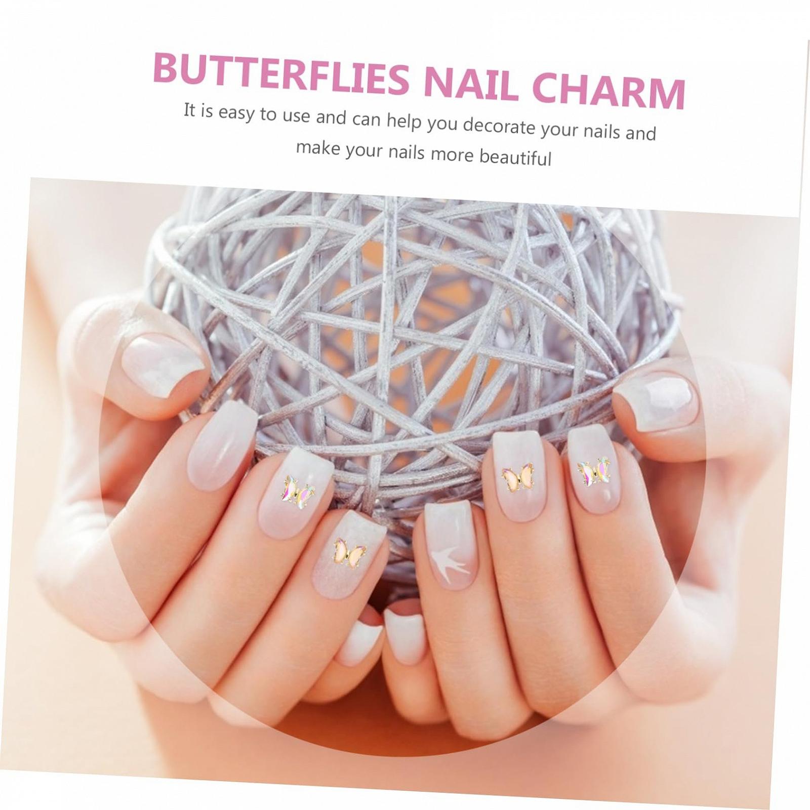 Украшения для ногтей Бабочки Mikinona 12 шт., фото №2