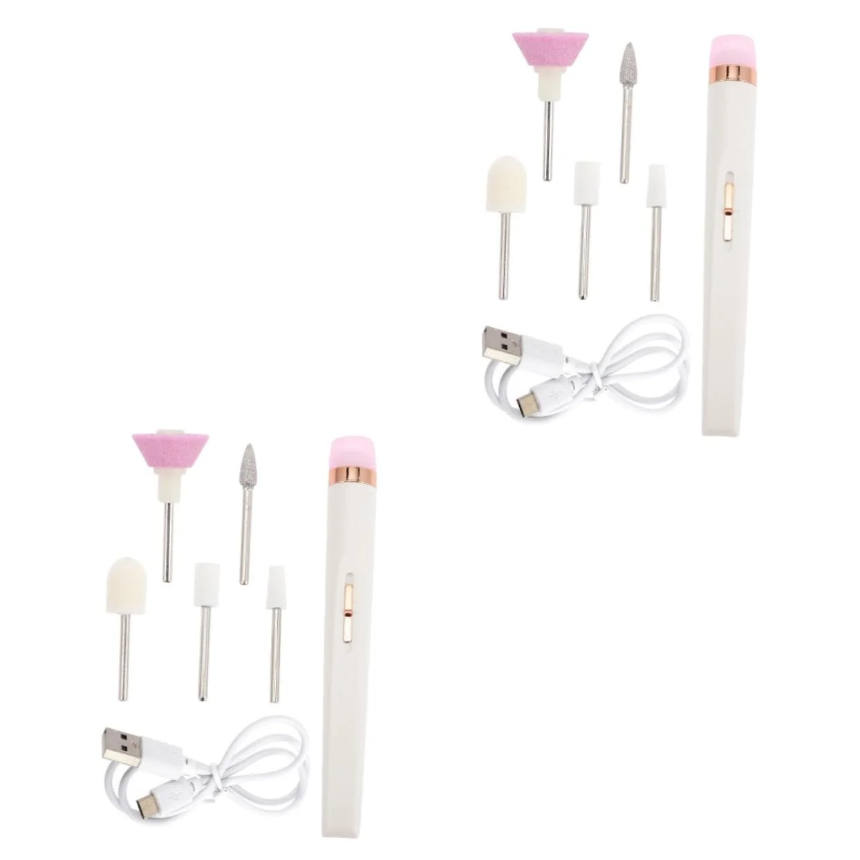 Маникюрный инструмент USB Аккумуляторный Белый Пластик, фото №1 Маникюрный инструмент USB Аккумуляторный Белый Пластик, фото №1
