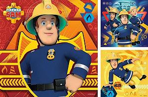 Пазл Ravensburger Fireman Sam 09386 Call Sam at Danger 3 x 49 деталей synthetic.ua - Фото 1