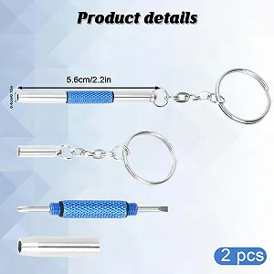 Набір викруток Glasses Precision 2 шт. Нержавіюча сталь Кільце для ключів synthetic.ua - Фото 1