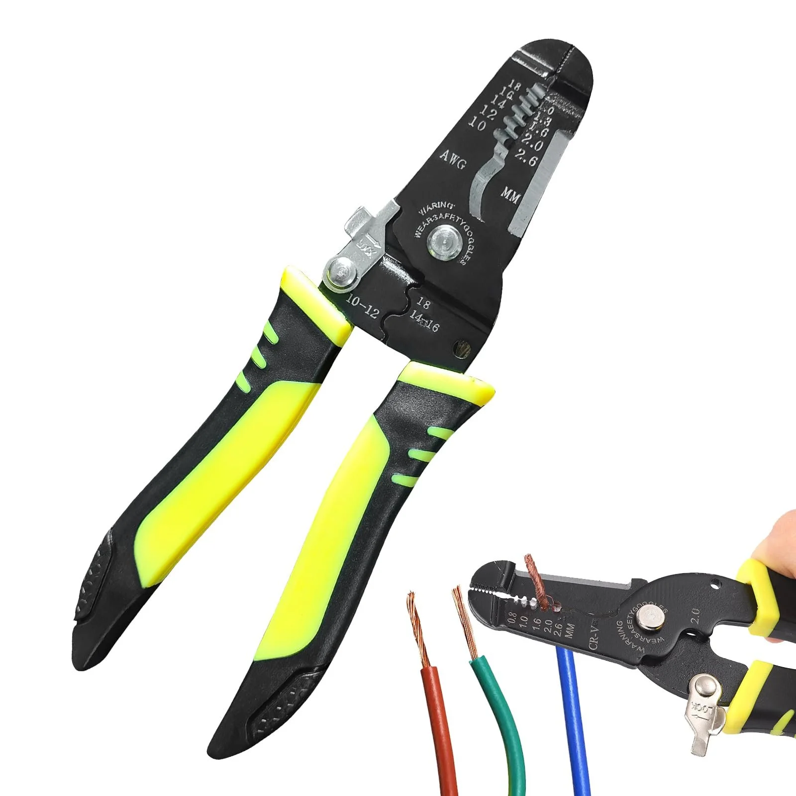 Стриппер прецизионный 10-22 AWG 7" с замком безопасности, фото №1