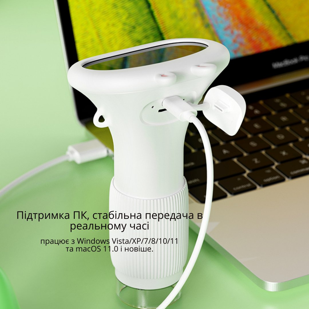 Портативный детский микроскоп / Цифровой / С функцией фото и видеосъемки ANESOK / Белый, фото №7 Портативный детский микроскоп / Цифровой / С функцией фото и видеосъемки ANESOK / Белый, фото №7
