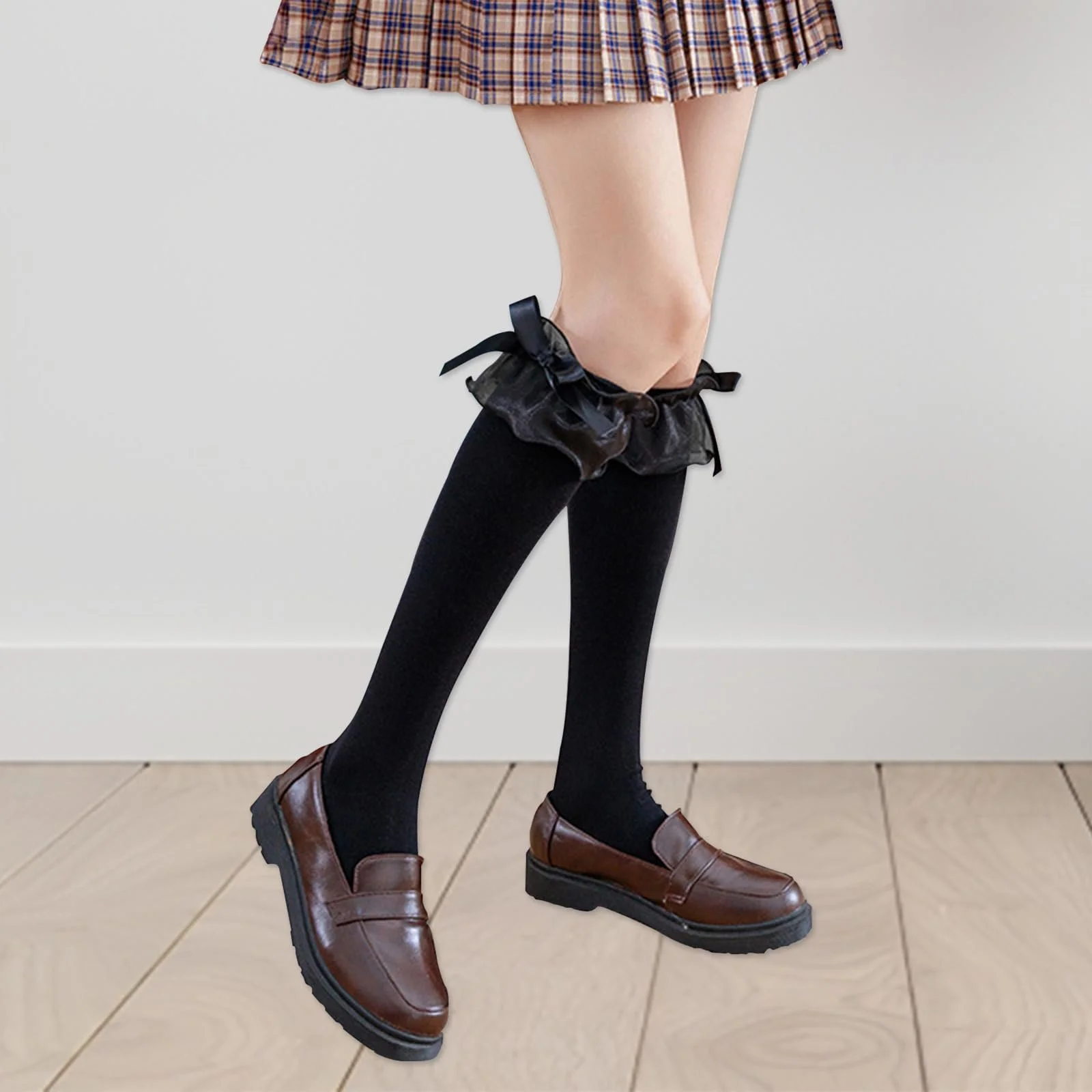 Шкарпетки до коліна з рюшами (2 пари), фото №5