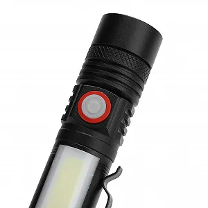 Фонарик Fafeicy с несколькими режимами освещения, с двойными источниками света, для удобной переноски и магнитной задней частью для крепления к металлу, для кемпинга, походов и ночного бега synthetic.ua - Фото 1