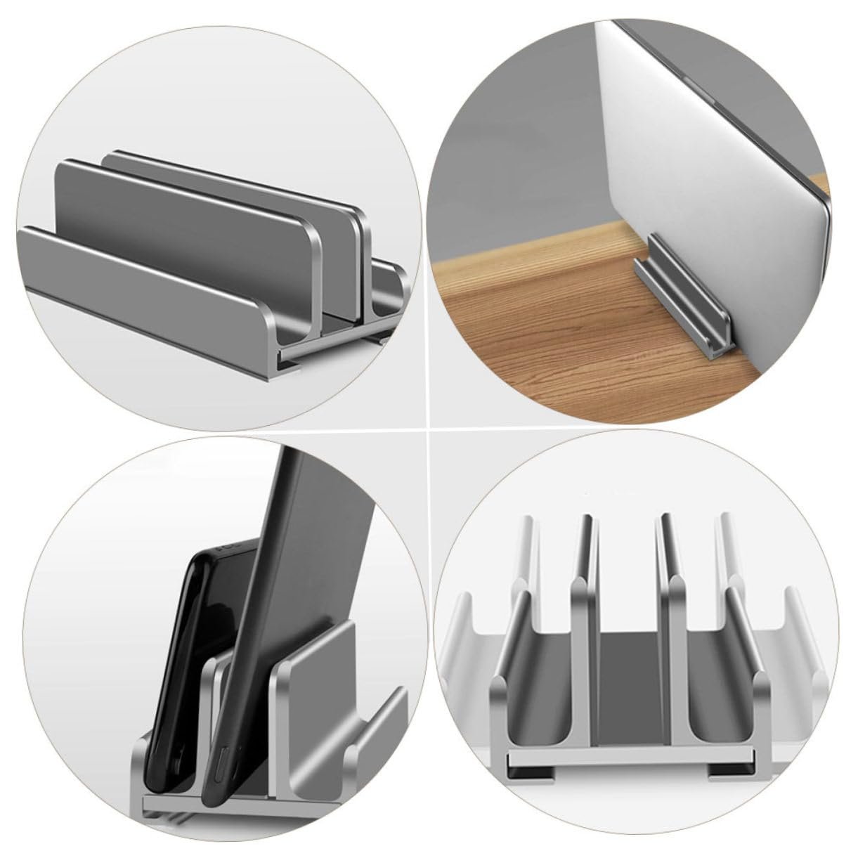 Регульована Підставка для Ноутбука з Міцного Алюмінієвого Сплаву з Нековзним Силіконом, фото №5 Регульована Підставка для Ноутбука з Міцного Алюмінієвого Сплаву з Нековзним Силіконом, фото №5