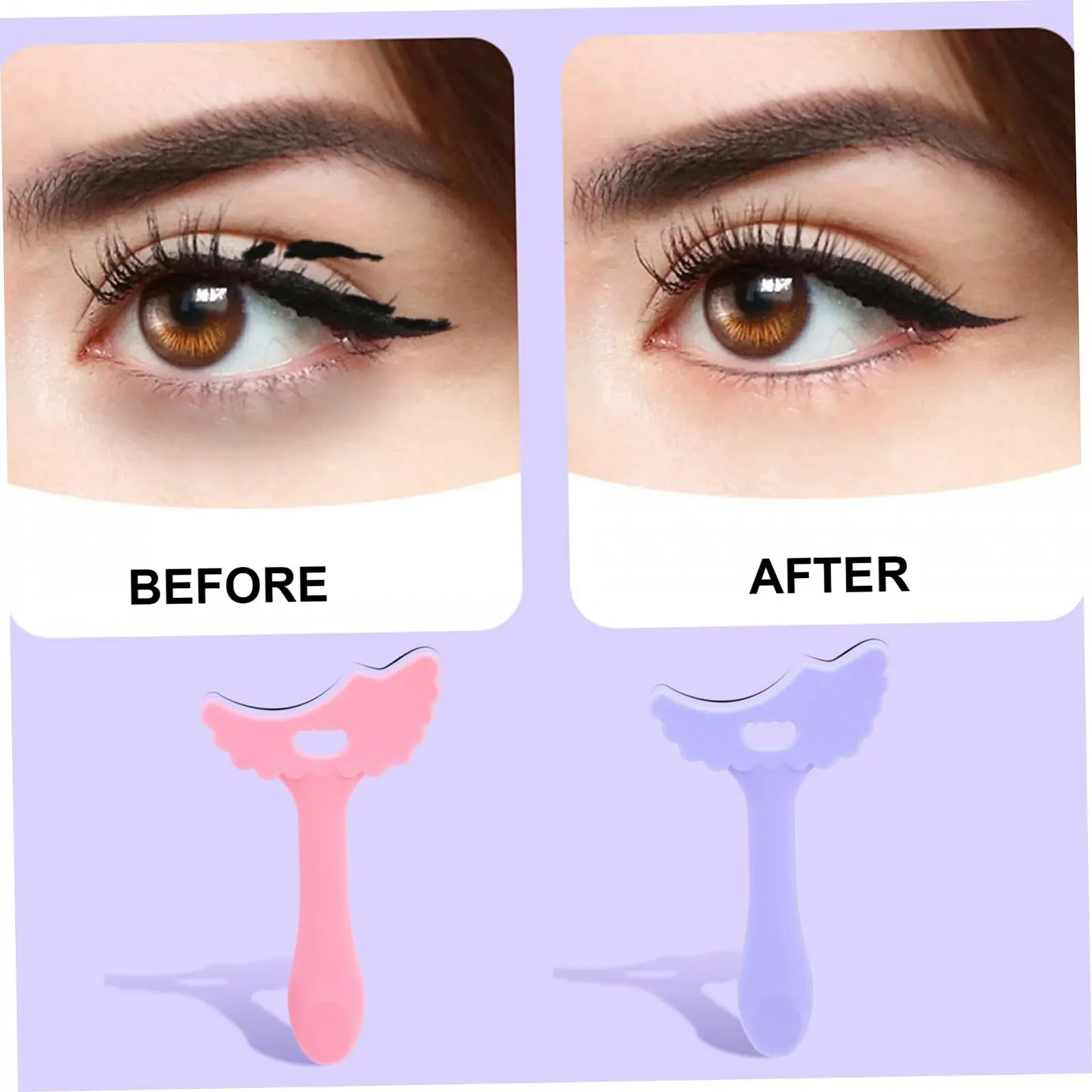 Трафарети для тіней для повік Eyeliner, м’який силіконовий, фото №6