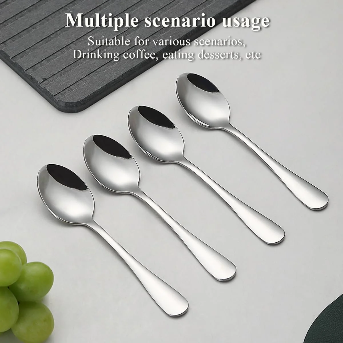 Ложка чайна Evanda, 12 x 14 см, з нержавіючої сталі, фото №7