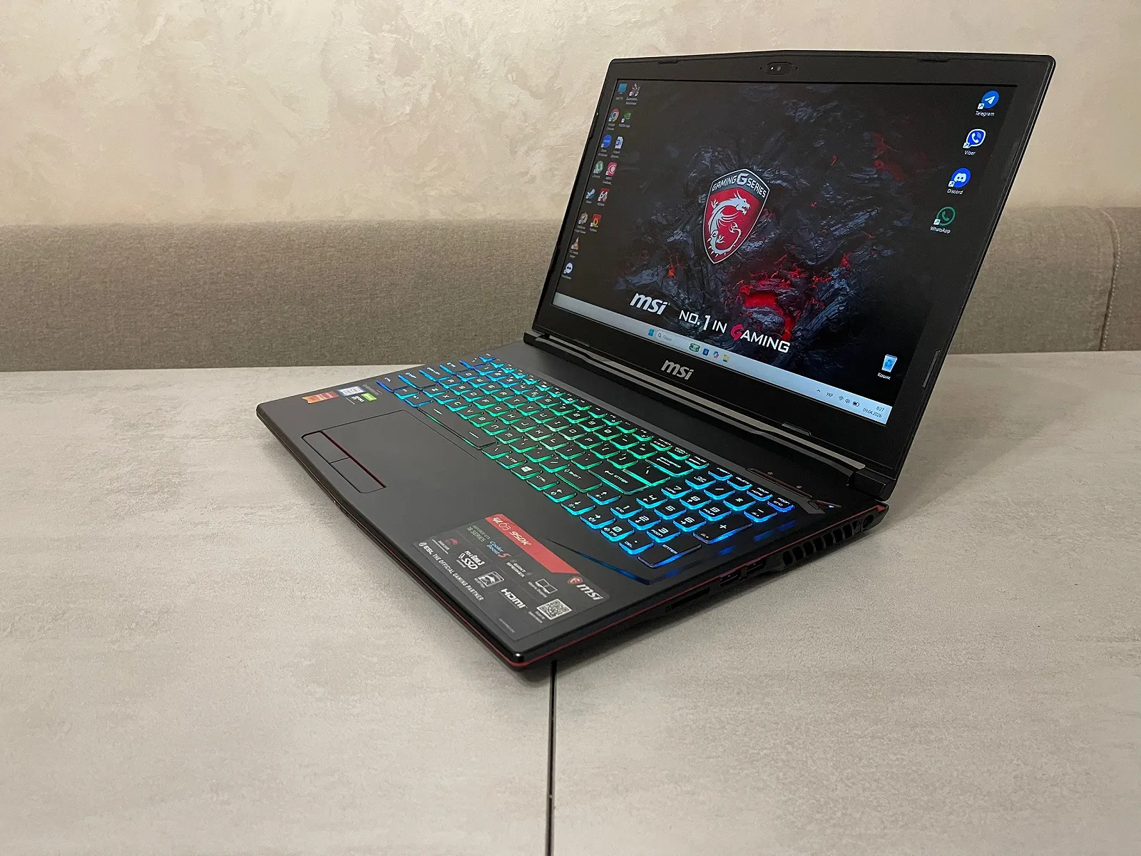 Игровой ноутбук MSI GL63 9SDK-840US, 15,6" FHD IPS 120Hz, i7-9750H, 16GB, 512GB SSD, nVidia GeForce GTX 1660 Ti 6GB, фото №3