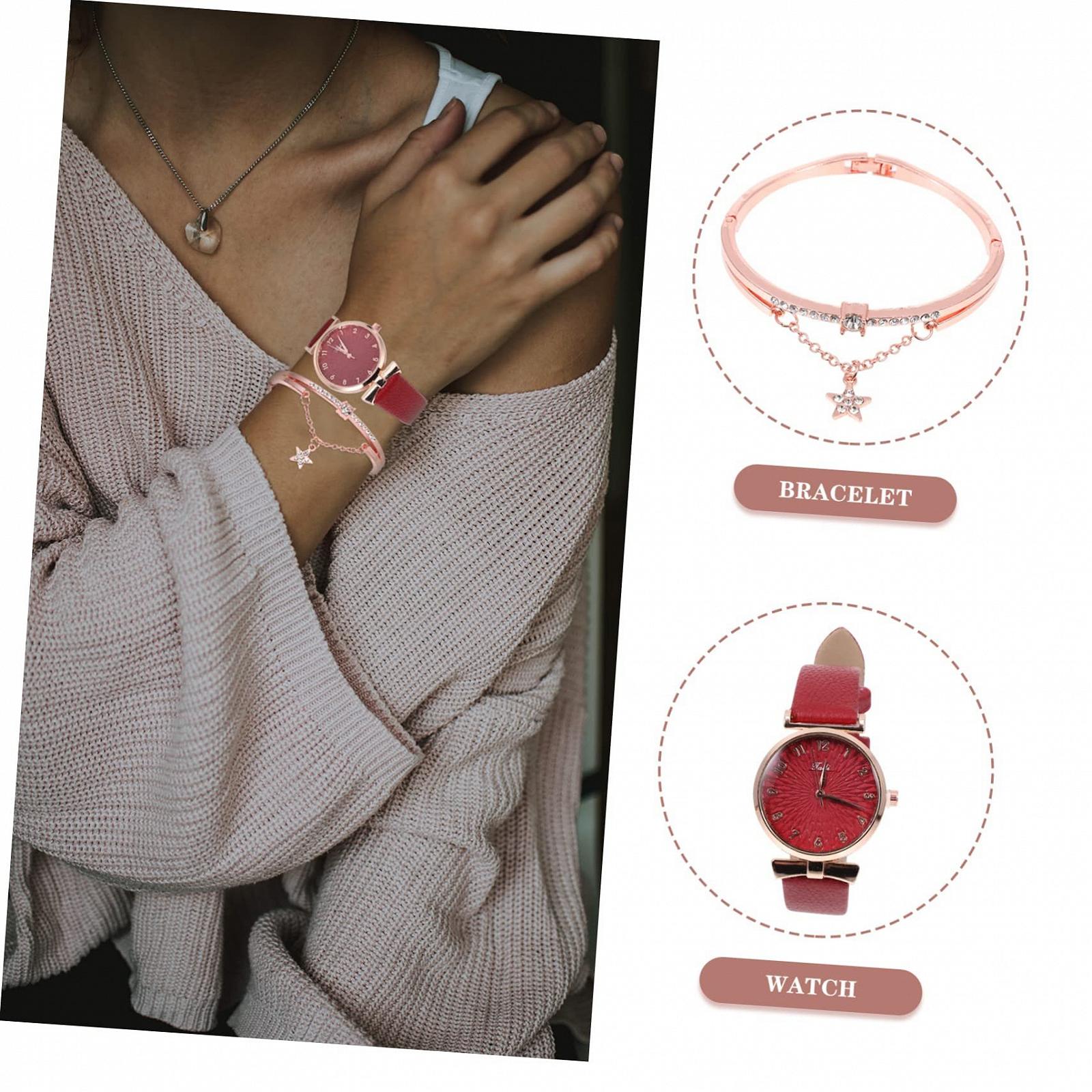 Жіночий Годинник OATIPHO Білий, червоний, фото №3 Жіночий Годинник OATIPHO Білий, червоний, фото №3