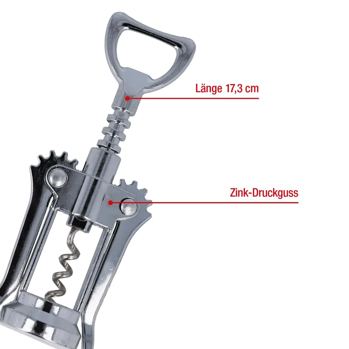 Штопор EUROHOME для винних пляшок 17,3 см, фото №2