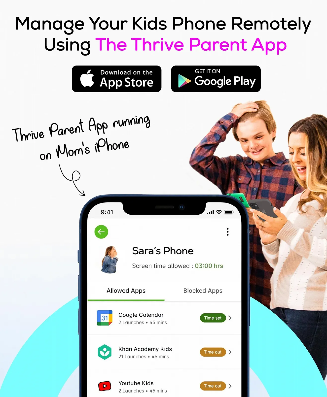 Смартфон Teracube Thrive 64GB для дітей та підлітків Батьківський контроль GPS-трекінг, фото №4