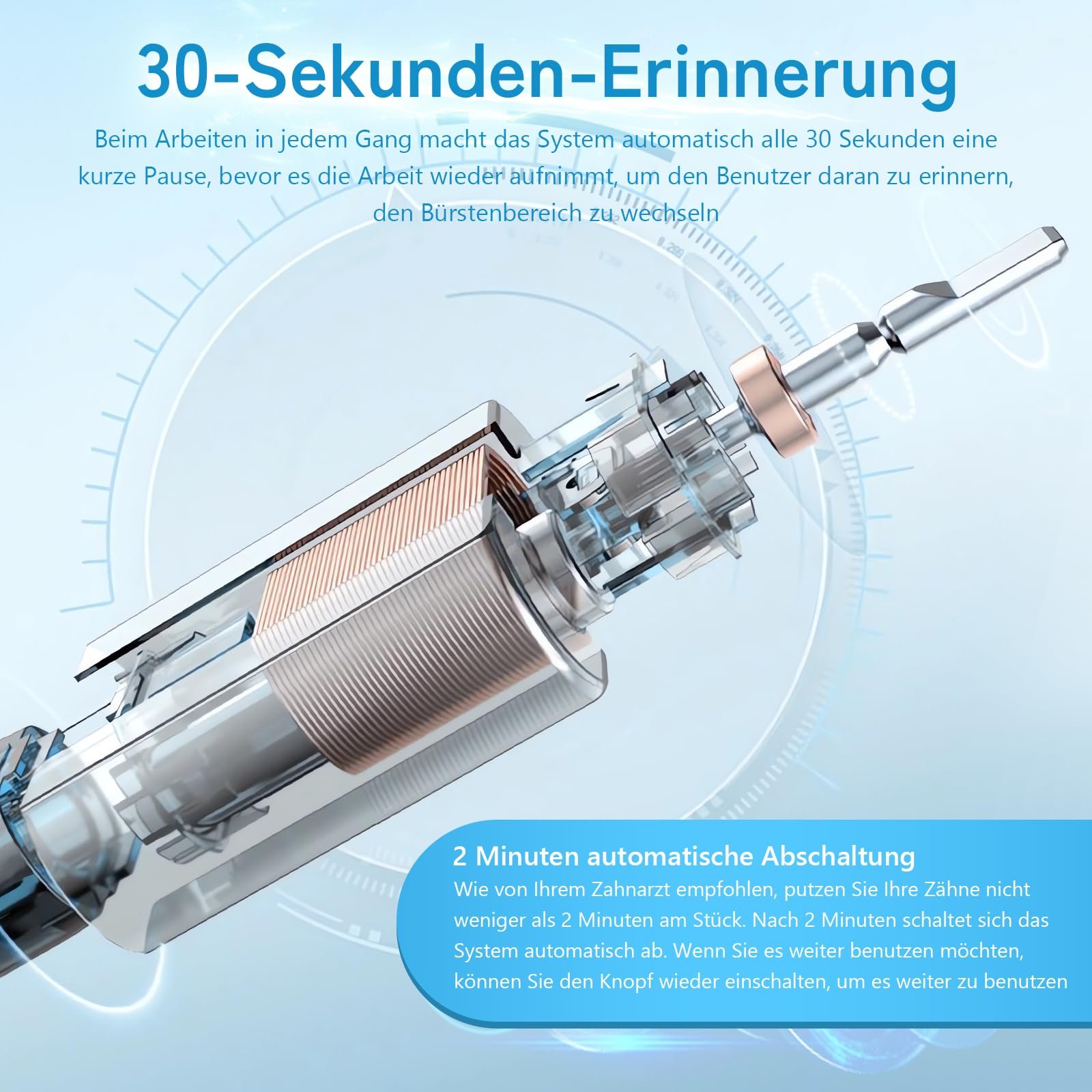 Звукова електрична зубна щітка IKERY 5 режимів, фото №3