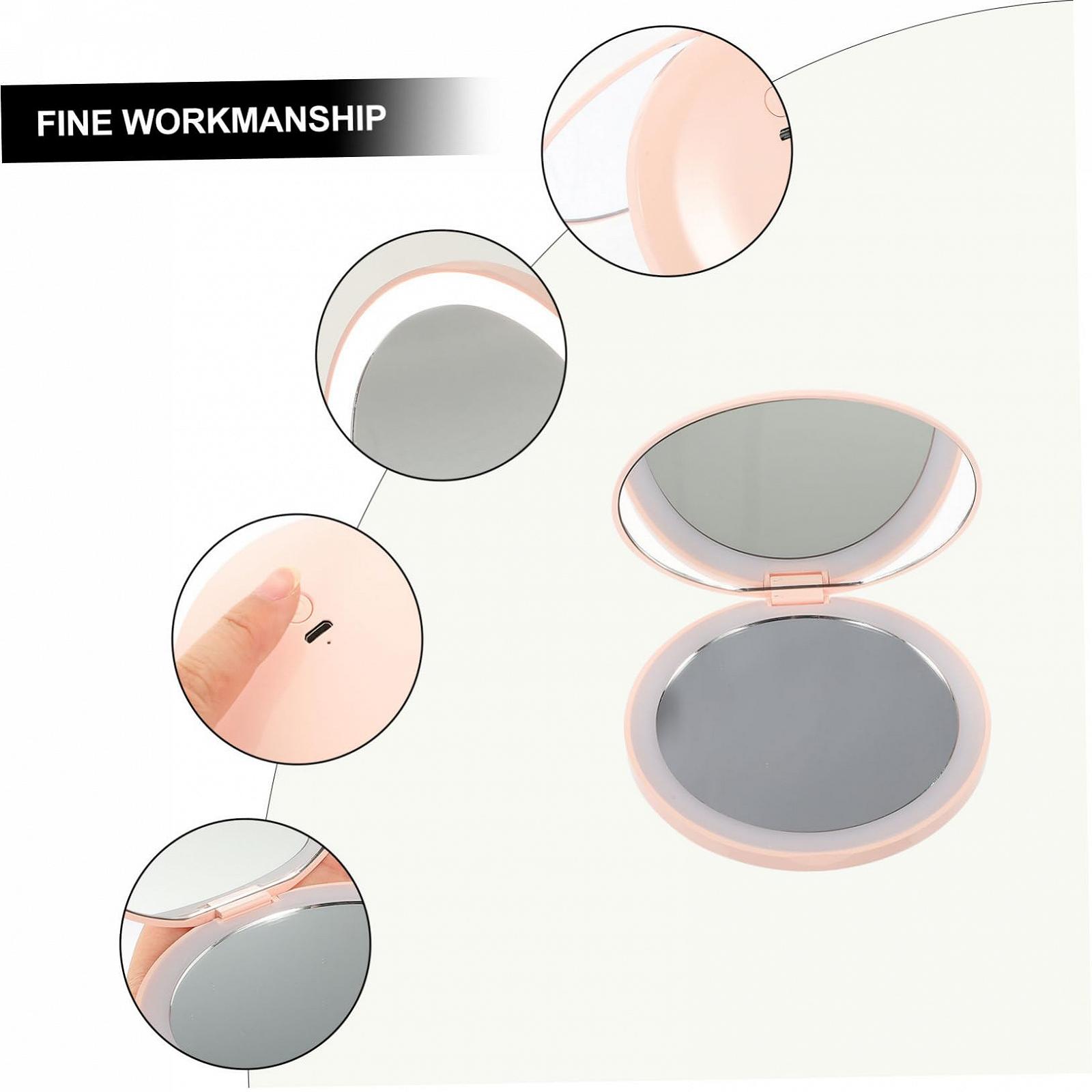 Зеркало Angoily 3 Sätze Косметическое Зеркало Компактное Портативное Светодиодное Складное Пластиковое, фото №5 Зеркало Angoily 3 Sätze Косметическое Зеркало Компактное Портативное Светодиодное Складное Пластиковое, фото №5